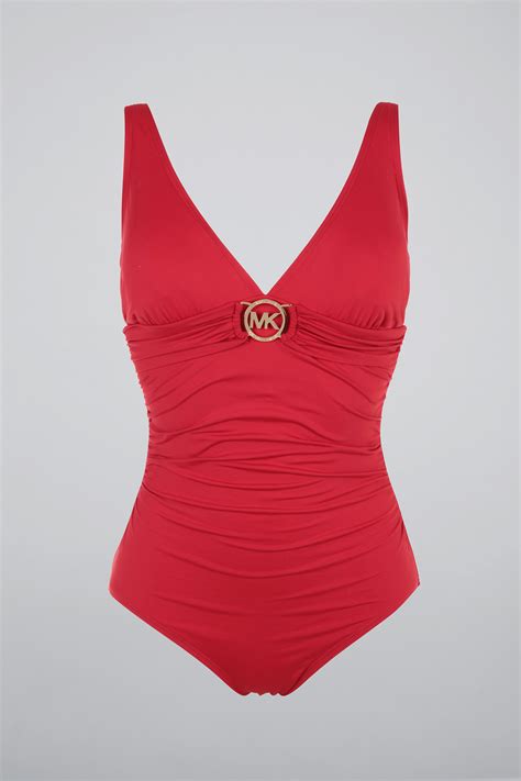 michael kors bikini rot|michael kors one piece swimsuit.